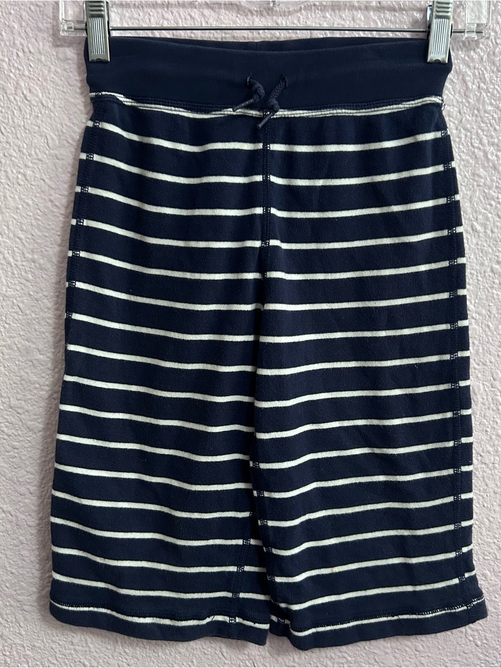 Hanna Andersson Navy and White Striped Shorts